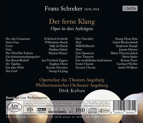 Schreker: Der ferne Klang, Audio-CD