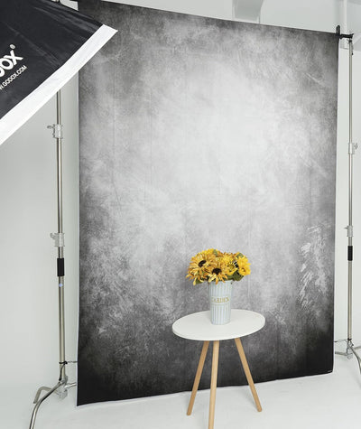 Kate 2x3m Grau Portrait Hintergrund Grau Abstrakt Textur Hintergrund Mikrofaser für Studio Retro Fot