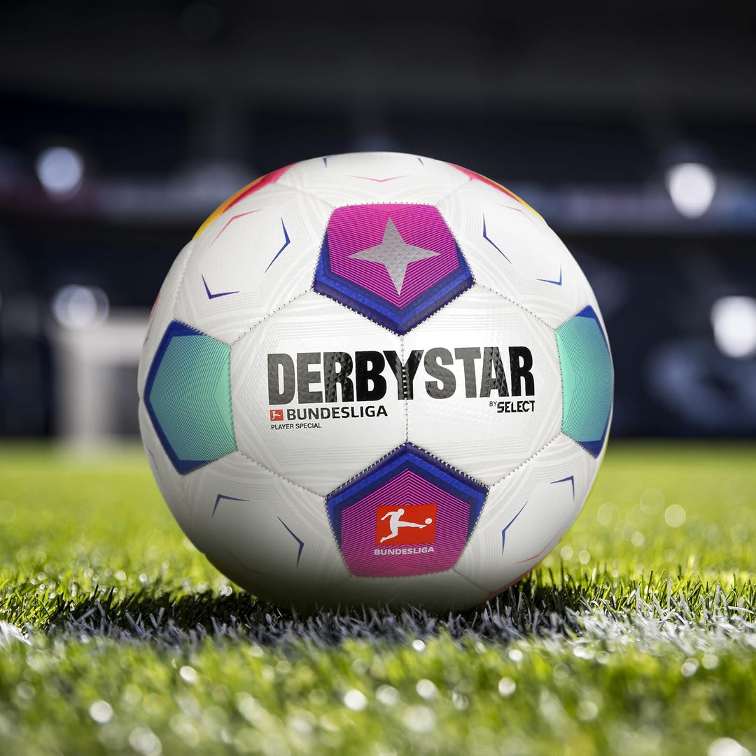 Derbystar Bundesliga Player Special v23 - Bundesliga Ball 23/24 - Unisex Fussball Grösse 5 im Design