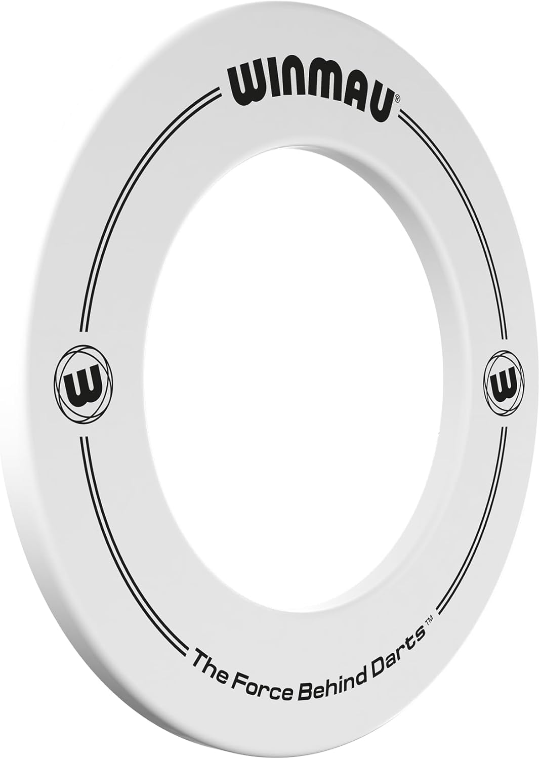 WINMAU Unisex – Erwachsene Printed Dartboard Surround Einheitsgrösse Weiss, Einheitsgrösse Weiss