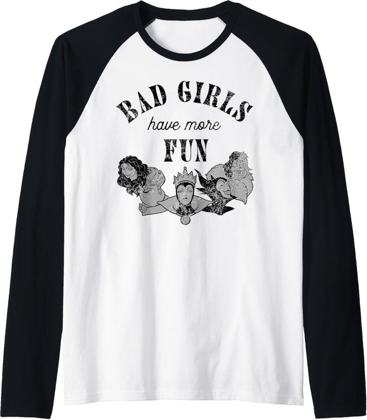 Disney Villains Bad Girls Have More Fun C1 Raglan