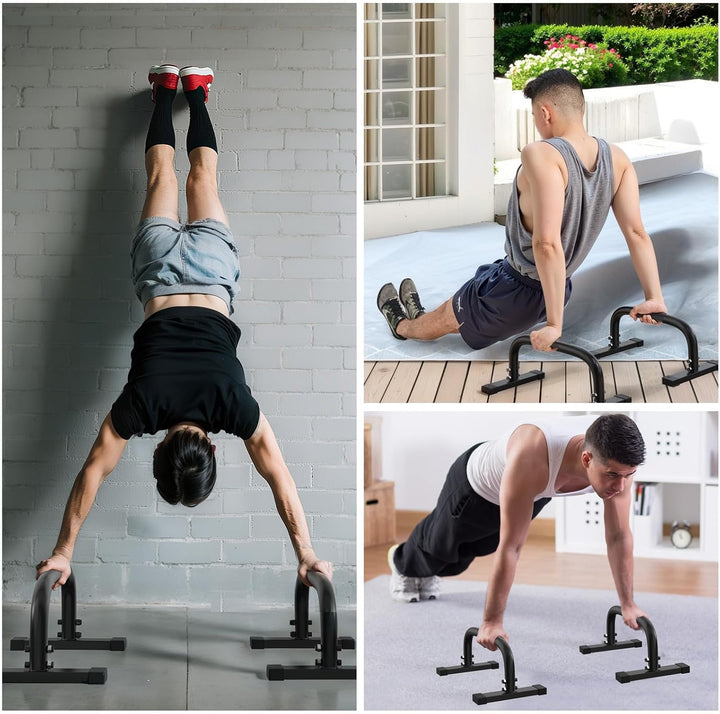 Parallettes Bars, Parallettes Liegestützgriffe Calisthenics, 300Kg/661lbs Push Up Stand Bars Equipme