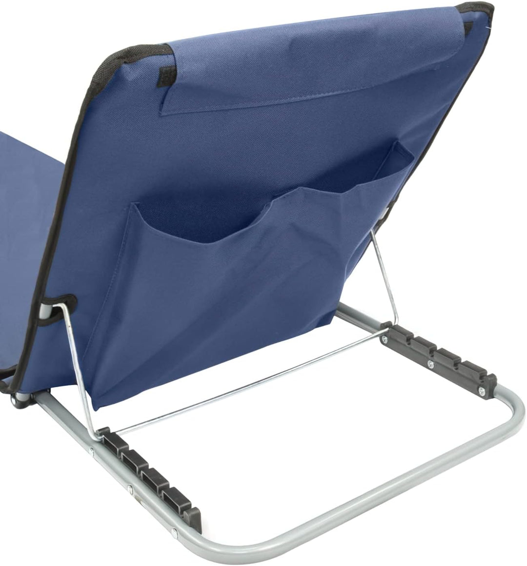 Papillon 8043521 Gepolsterte Strandmatte, neigbar, mit klappbarer Rückenlehne, Kunststoff 0, Blau, U