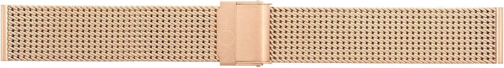 16mm BandOh Edelstahl Milanaise Uhren Armband Rosé mit Sicherheitsverschluss