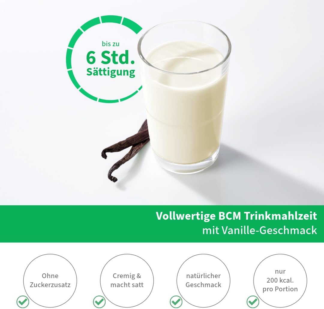 BCM Modicur Basis Vanille 1 Dose à 500g (24 Portionen/BCM Diät/Eiweissshake/BCM BodyCellMass)