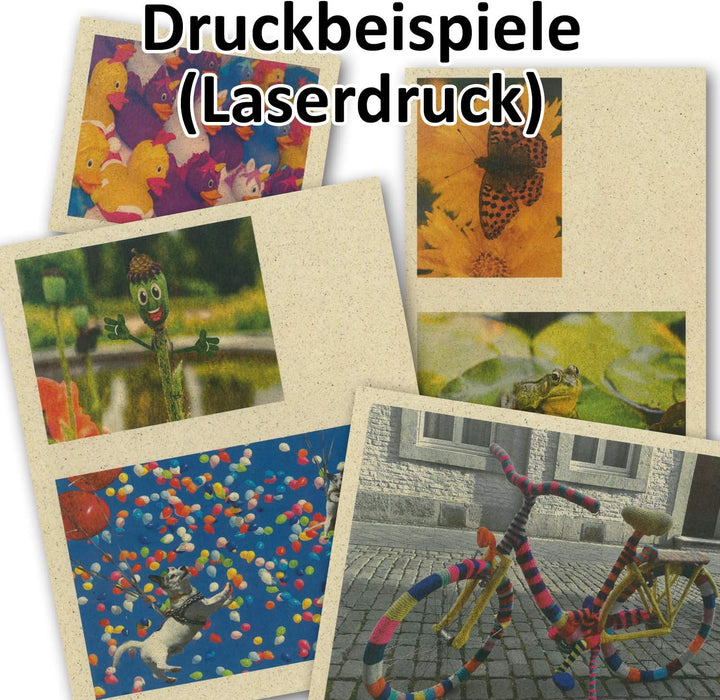 700x ÖKO Briefpapier aus Graspapier DIN A4 - Recycling Papier 120 g/m² - Umwelt Bastelpapier für Ein