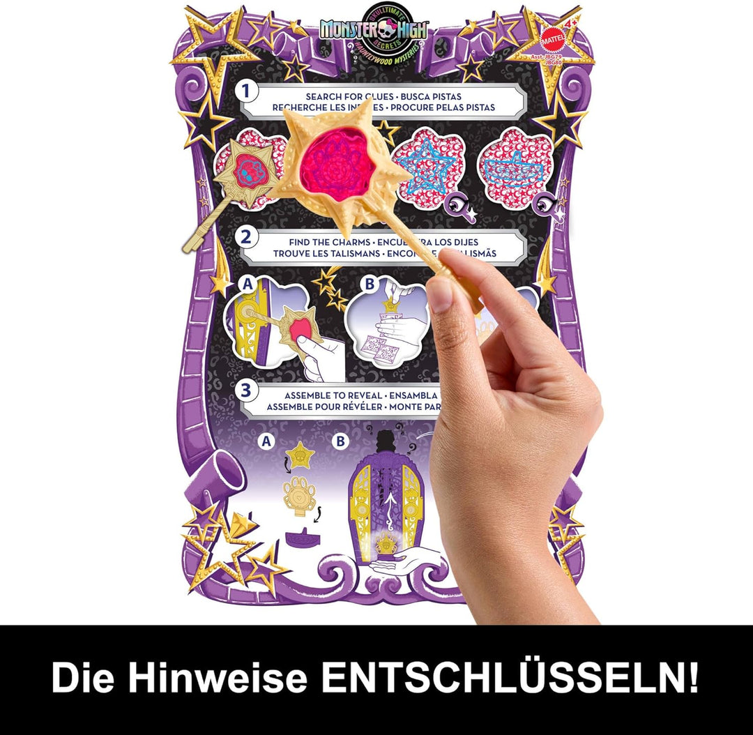 Monster High Skulltimate-Secrets-Set aus Puppe und Accessoires, Hauntlywood Mysteries Clawdeen Wolf