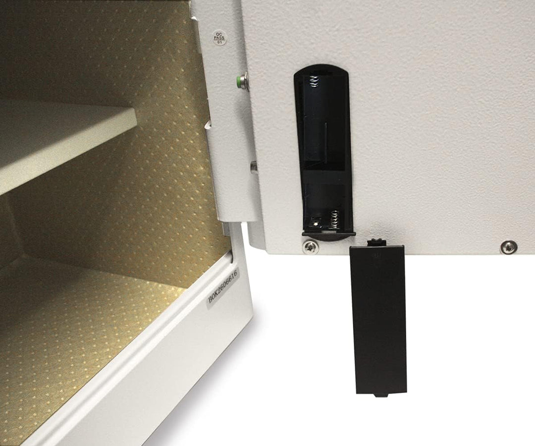 mySafe Premium 350 | elektronischer Schrank-Tresor | Zahlencode & Fingerscan | modernes Design | hoh