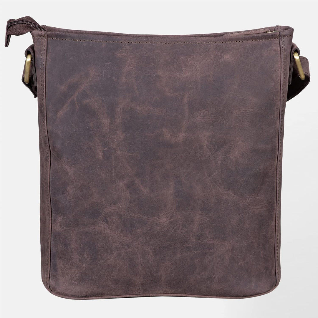LEABAGS Leder Handtasche Damen I Premium Echtleder Umhängetasche I Schultertasche I Damentasche I Tr