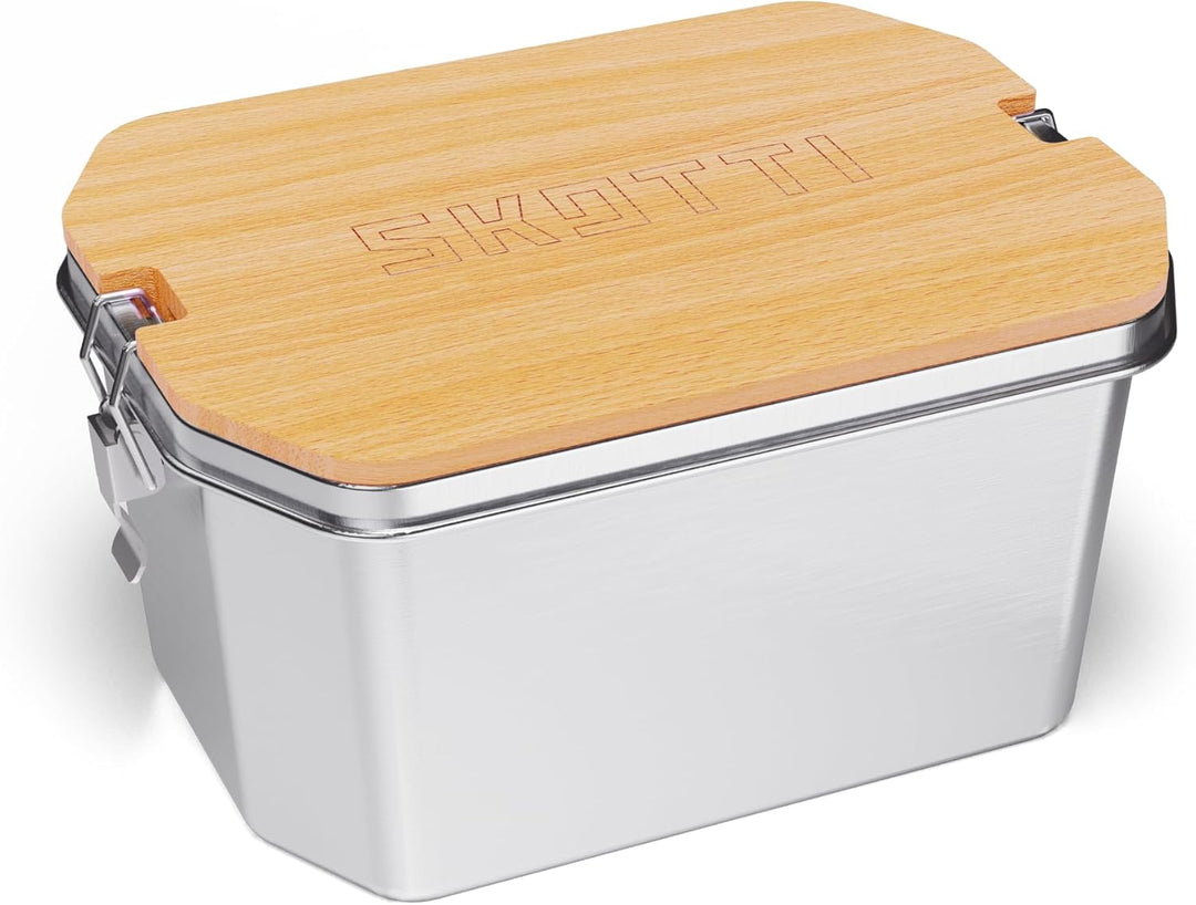SKOTTI Plank Holzschneidebrett für SKOTTI Boks, passend für Boks 1,0L & 2,5L, einfache Befestigung -