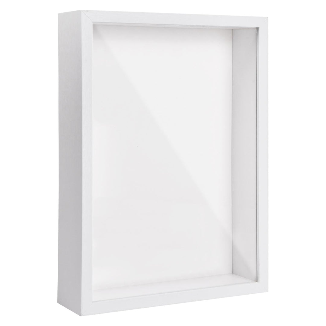PTJJXA 3D Bilderrahmen zum Befüllen, 3D Tief Objektrahmen A4, Schattenbox Vitrine Rahmen mit Transpa