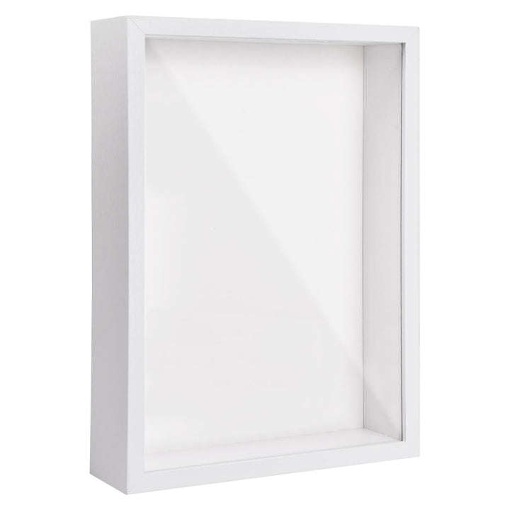 PTJJXA 3D Bilderrahmen zum Befüllen, 3D Tief Objektrahmen A4, Schattenbox Vitrine Rahmen mit Transpa