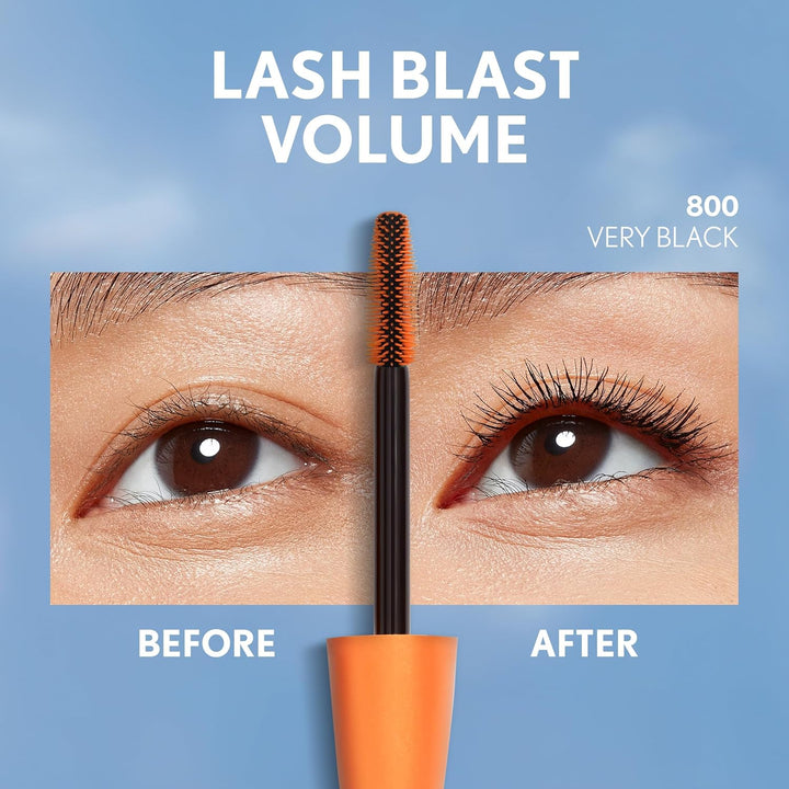 CoverGirl LashBlast Waterproof Mascara (Very Black) wasserfeste Wimperntusche, Volume