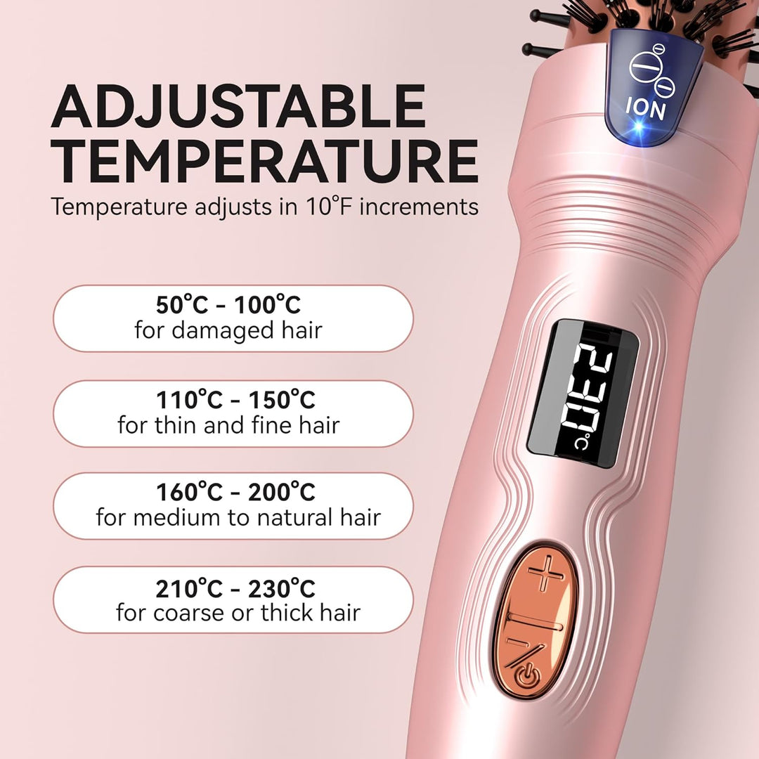 Thermobürste, MINI Thermal Brush, 27mm Heisse Bürste für Blowout-Effekt, Tourmalin-Keramik-Ion-Locke