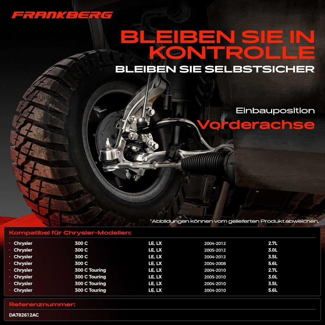 Frankberg Querlenker Vorne Rechts Kompatibel mit 300 C LE LX 2.7L-5.7L 2004-2012 300 C Touring LE LX