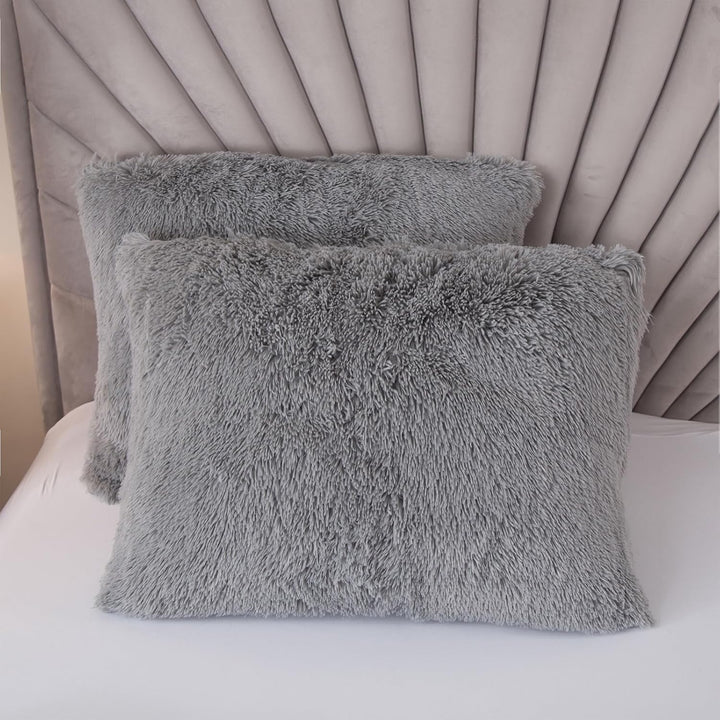 EMME Plüsch Bettwäsche Set 200x200cm Biber Flauschige Bettdecke Set für Bett Shaggy und Plüsch weich