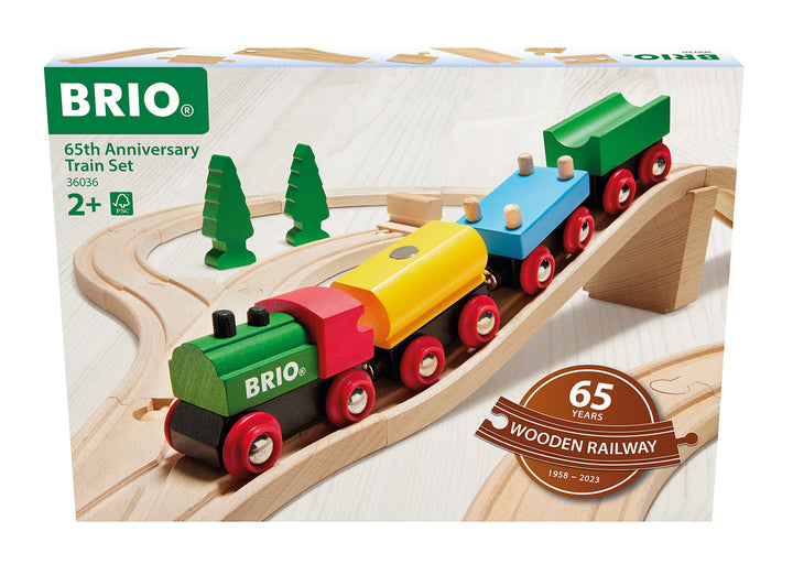 BRIO 36036-65 Jahre Holzeisenbahn Jubiläums-Zugset