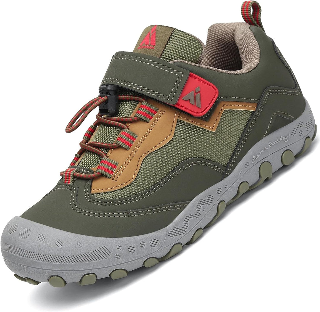 Mishansha Jungen Mädchen Wanderschuhe rutschfest Walkingschuhe Weich Flexibel Stabil Fitnessschuhe F