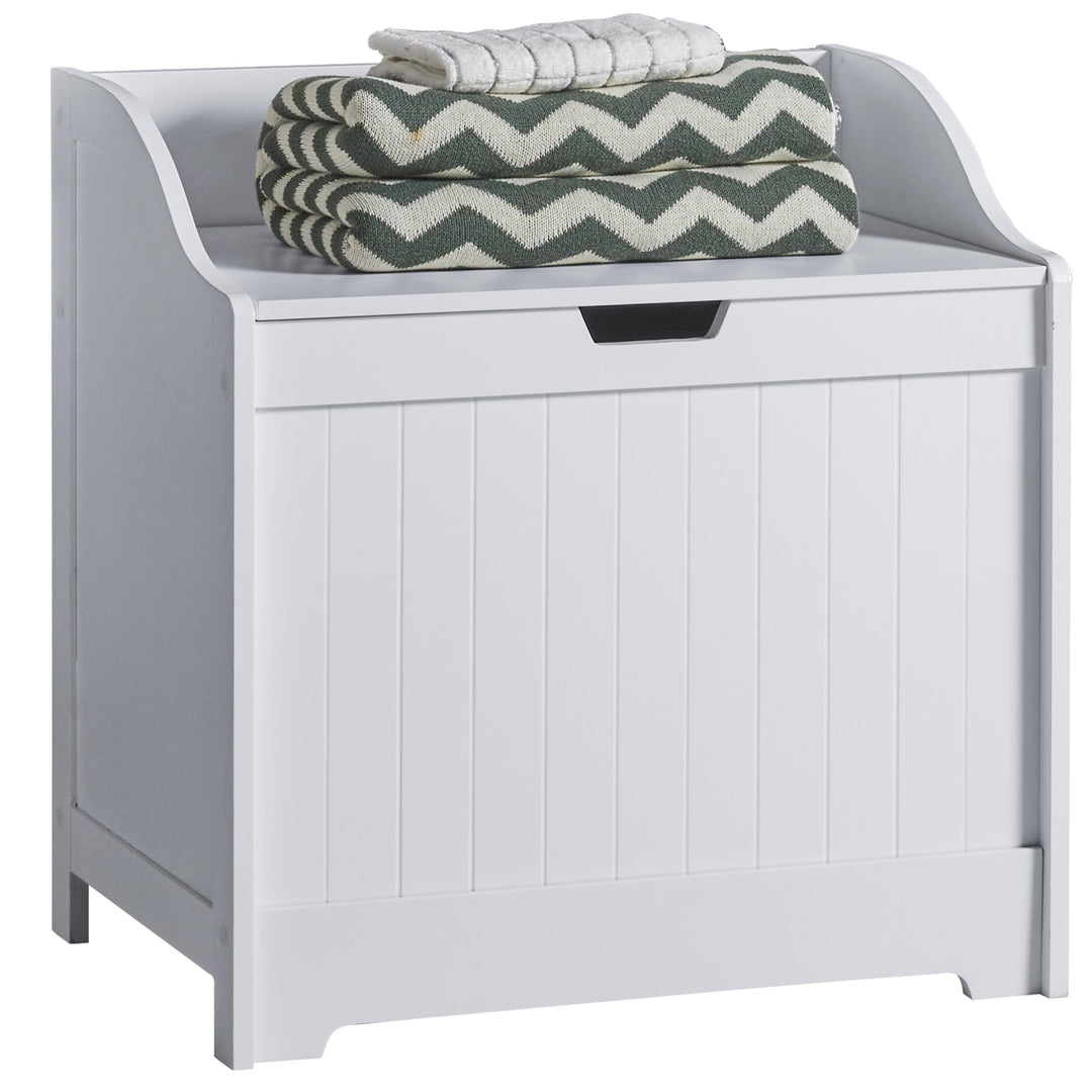 Home Discount priano Badezimmer Schrank Schrank Brust Mülleimer Holzkorb Einheit Wäschesack, Weiss