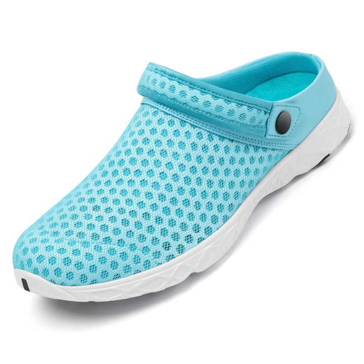 SAGUARO Unisex Clogs Sommer Hausschuhe Leicht Gartenschuhe Gr. 36-48 36 EU Hellblau, 36 EU Hellblau