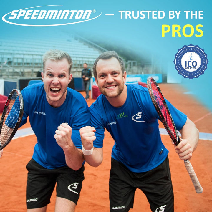 Speedminton® S900 Set – Original Speed Badminton/Crossminton Profi Set mit Carbon Schlägern inkl. 5