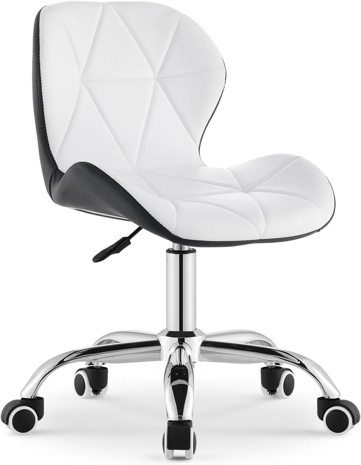 TUKAILAI Bürostuhl Ergonomisch aus Kunstleder, Verstellbar Drehstuhl mit Höhenverstellbar 360° Drehb