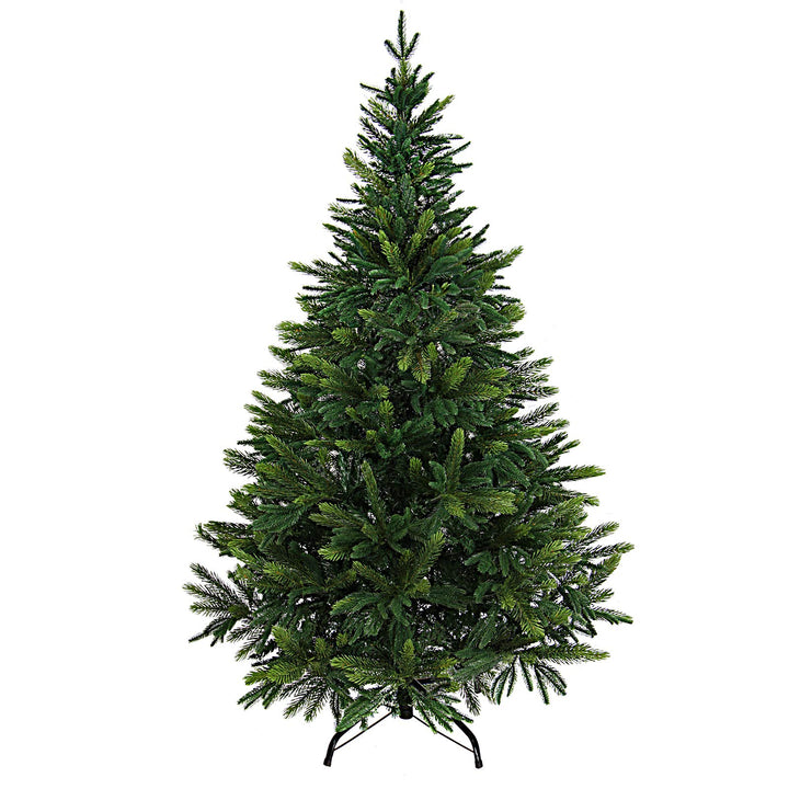 BB Sport Luxus Christbaum 120 cm Mittelgrün/Douglasie künstlicher Weihnachtsbaum PE/PVC Spritzguss M
