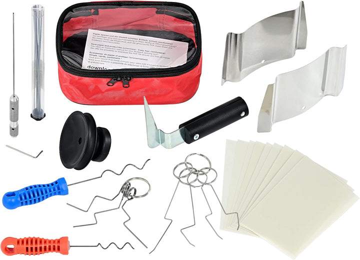 MULTIPICK Türöffnungswerkzeug Set [40 Teile] Dietrich Set Profi inkl. Türfallengleiter, Türöffner Ka