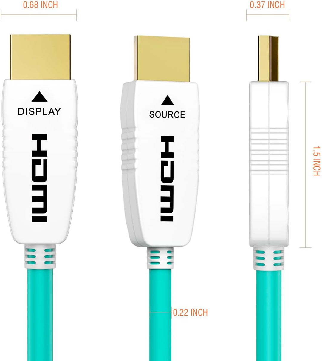 RUIPRO HDMI 2.1 Glasfaserkabel 3M, 48 Gbit/s, 8K@60Hz, 4K@120Hz, Dynamic HDR, eARC, Dolby, HDCP 2.2/