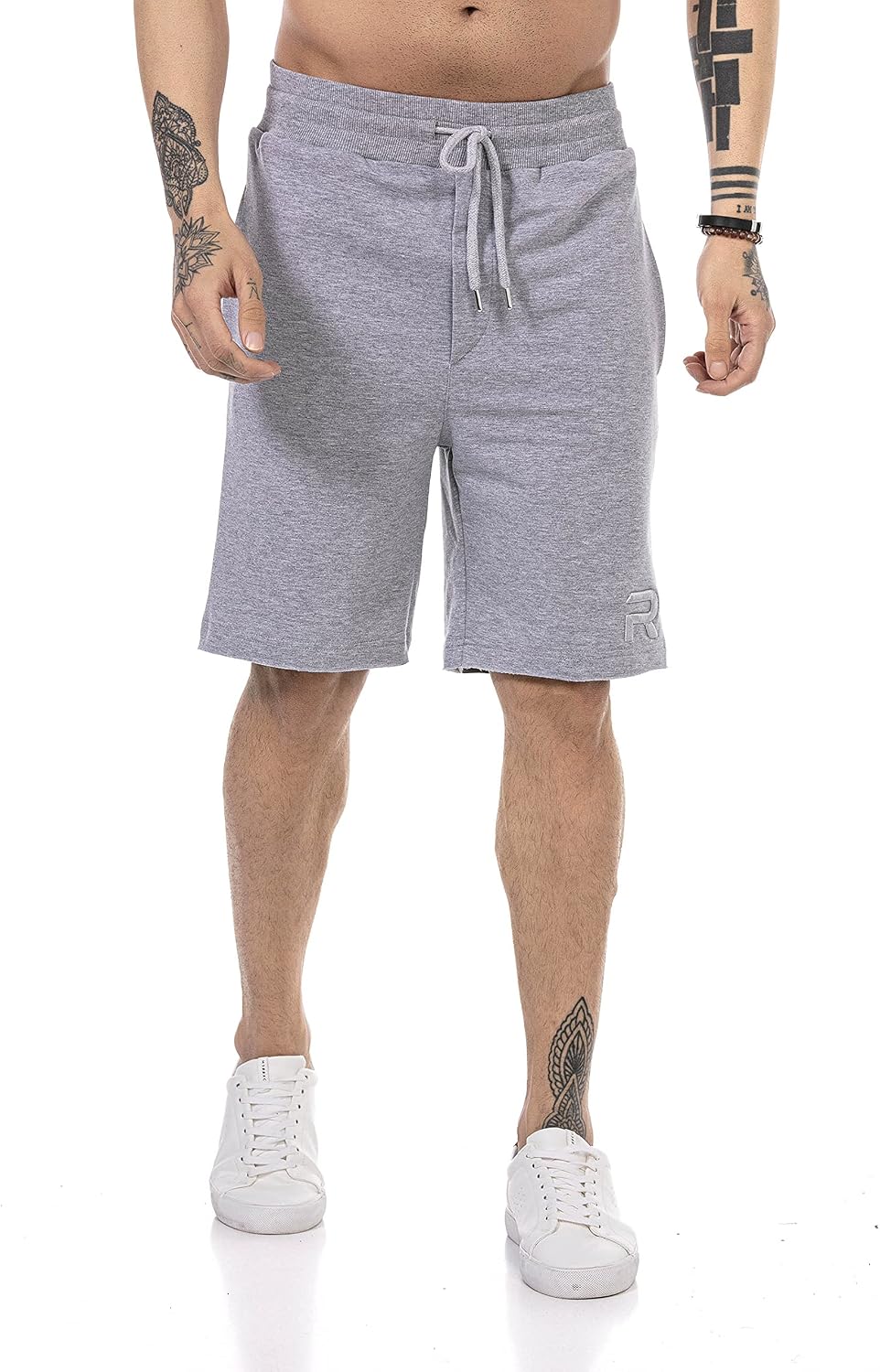 Redbridge Shorts für Herren Kurze Hose Sweat-Pants Sporthose Freizeithose S Grau, S Grau