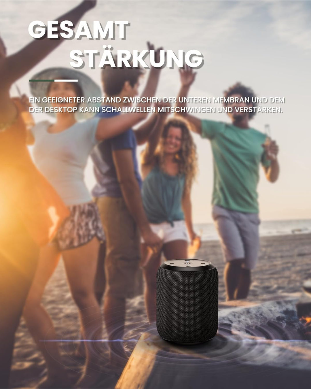NOTABRICK Bluetooth Lautsprecher,Musikbox Bluetooth mit SD/TF Karte/AUX,Bluetooth Box mit IPX67 Wass