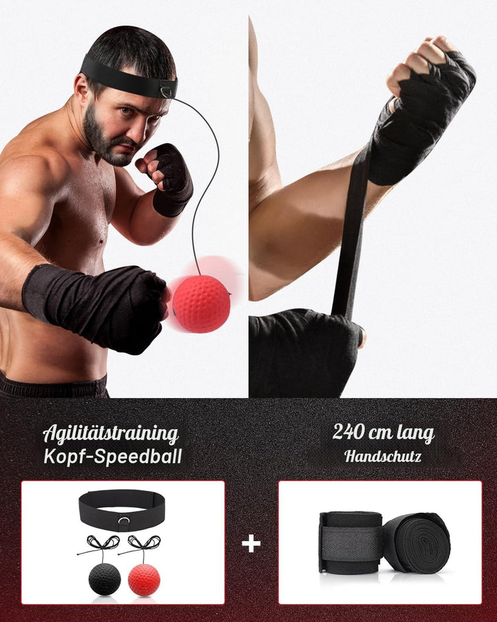Hängendes Boxsack Set Ungefüllt für Erwachsene- Mikrofaser Leder Boxsack mit Komplett Zubehör, Stabi