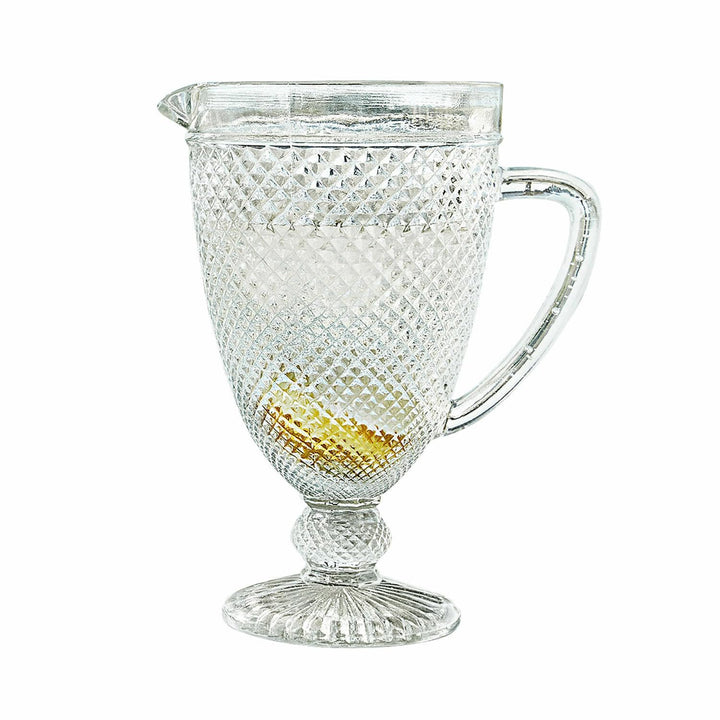LOBERON Krug Santerre, Strukturiertes Diamantmuster, Spülmaschinenfest, Ergonomischer Henkel, Fasst
