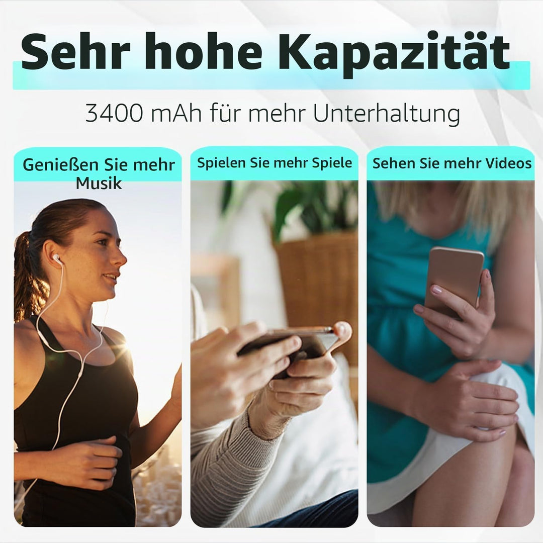 [3400mAh] Akku für Samsung Galaxy S10, Verbesserter 0-Zyklen-Akku EB-BG973ABU Ersatz für Samsung Gal