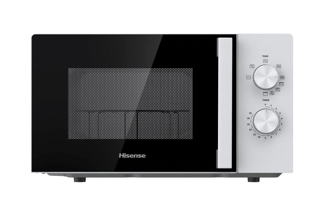 HiSense Mikrowelle H20MOWP1HG mit Grillfunktion und mechanischer Steuerung, Fassungsvermögen 20 l, L
