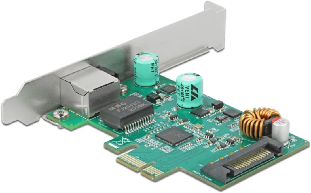 Delock PCI Express x1 Karte 1 x RJ45 2,5 Gigabit LAN PoE+ RTL8125
