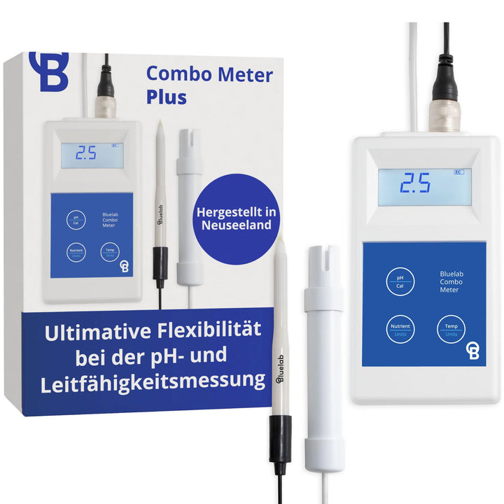 Bluelab METCOMPLUS Combo Meter Plus – Misst pH, Temperatur & Leitfähigkeit (TDS/PPM) in Wasser & Bod