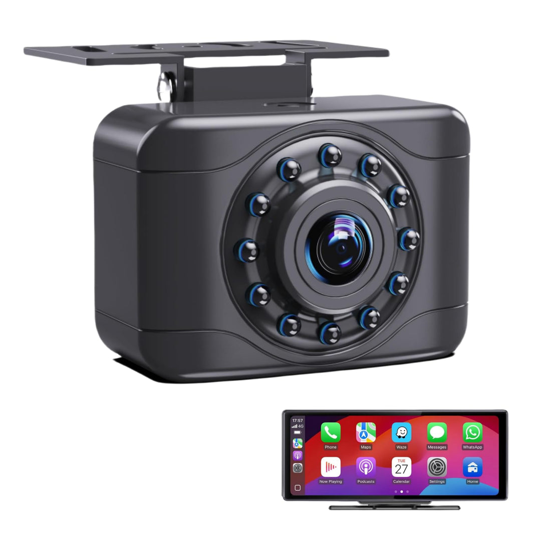 4 Pin Rückfahrkamera für Spiegel Dash Cam AHD1080P, 4 Pin zu 2,5 mm Jack Fahrzeug Backup Kamera Dash
