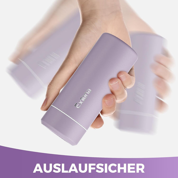 【Upgrade-Version】Exllena Mini Thermosflasche 250ml mit Edelstahl-Deckel, Trinkflasche Klein Doppelwa