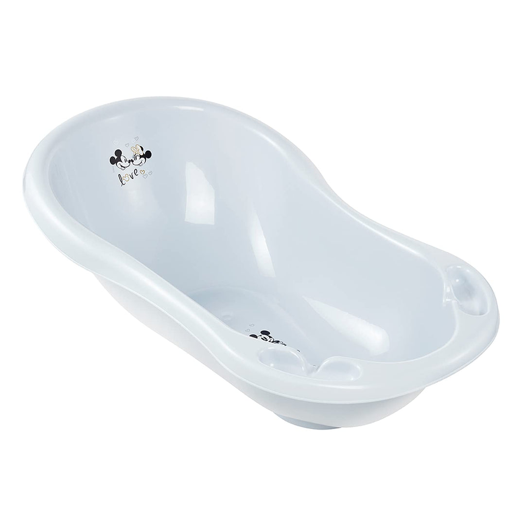 keeeper Micky Ergonomische Babywanne mit Stöpsel, Ab 0 bis ca. 12 Monate, 84 cm, Maria, Himmelblau H