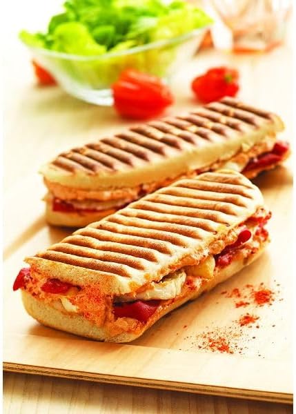 Tefal Snack Collection Box, mit 2 Panini-Grillplatten + Rezeptbuch, kompatibel mit Tefal XA800312 Sn