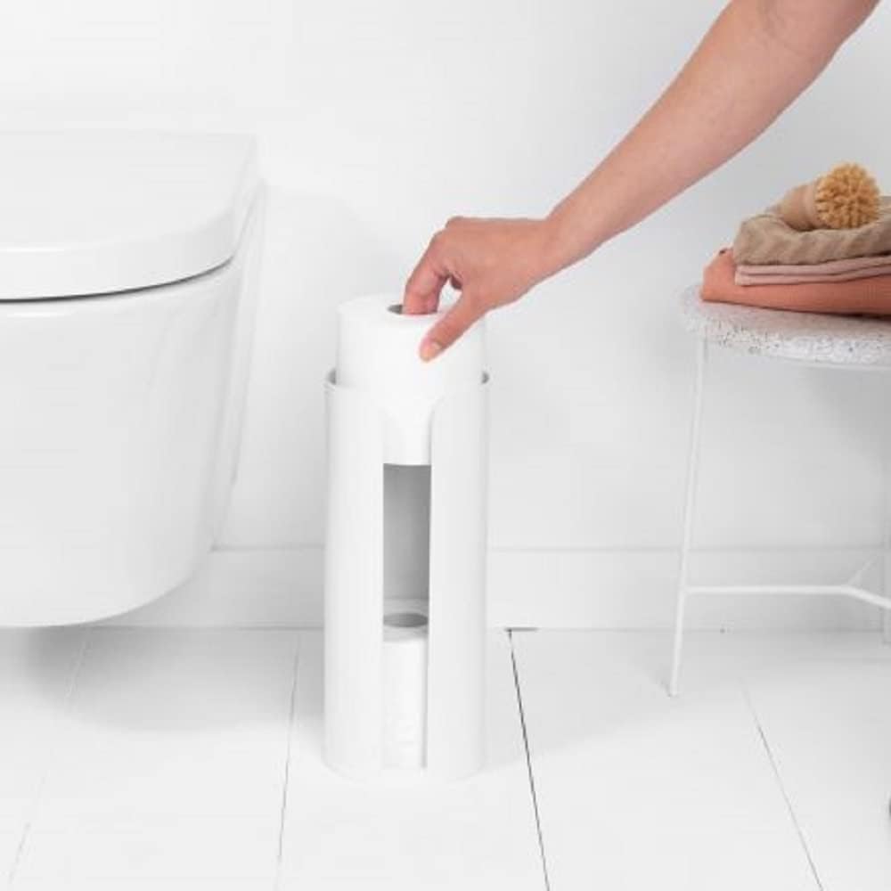 Brabantia Renew Collection WC-Garnitur, Stahl, Weiss, Einheitsgrösse White, White