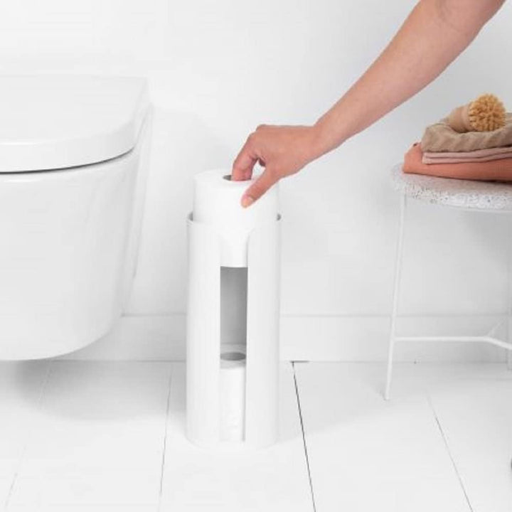 Brabantia Renew Collection WC-Garnitur, Stahl, Weiss, Einheitsgrösse White, White