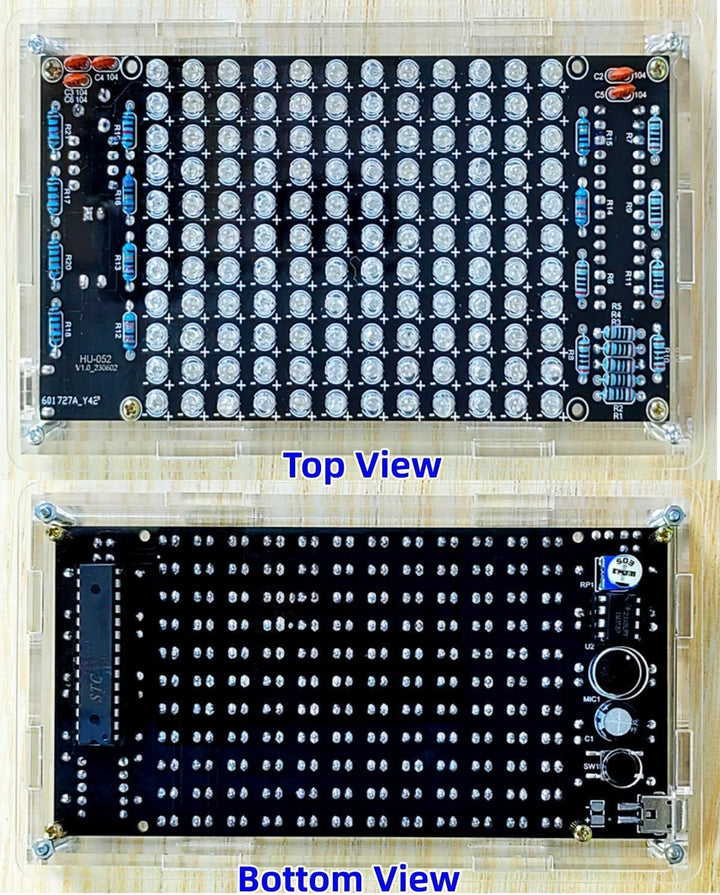 DIY Elektronik Bausatz, LED-Licht Musikalische Spektrum Elektronik Kit, Löten Bausatz mit Bauteilen,