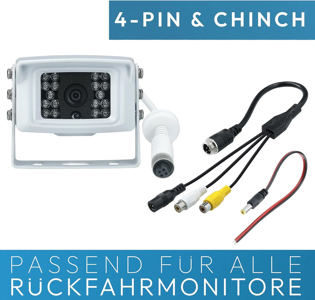 VSG24 Transit Robuste Schwerlast LKW Rückfahrkamera / einfaches Nachrüsten 12V-24V / Traktor Wohnmob