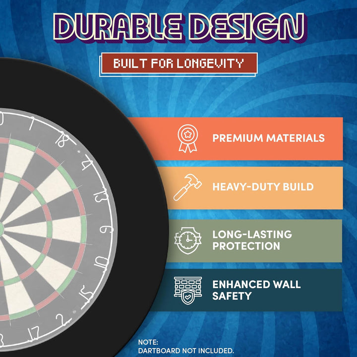 Designa Darts | Strapazierfähiger Dartscheiben-Surround-Ring, mehrere Farben Rosa, Rosa