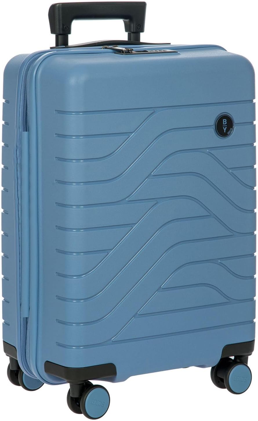 Brics BY Ulisse - 4-Rollen-Kabinentrolley 55 cm grey blue, Grey Blue
