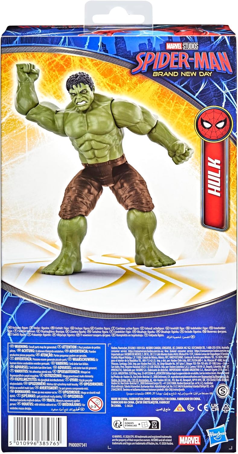 Marvel Spider-Man: Brand New Day Titan Serie Hulk Action-Figur, 29, 7 cm grosses Superhelden-Spielze