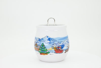 Feuerzangentasse 1er-Set, Weiss/Weihnachten - für Feuerzangenbowle Weiss / Weihnachten, Weiss / Weih