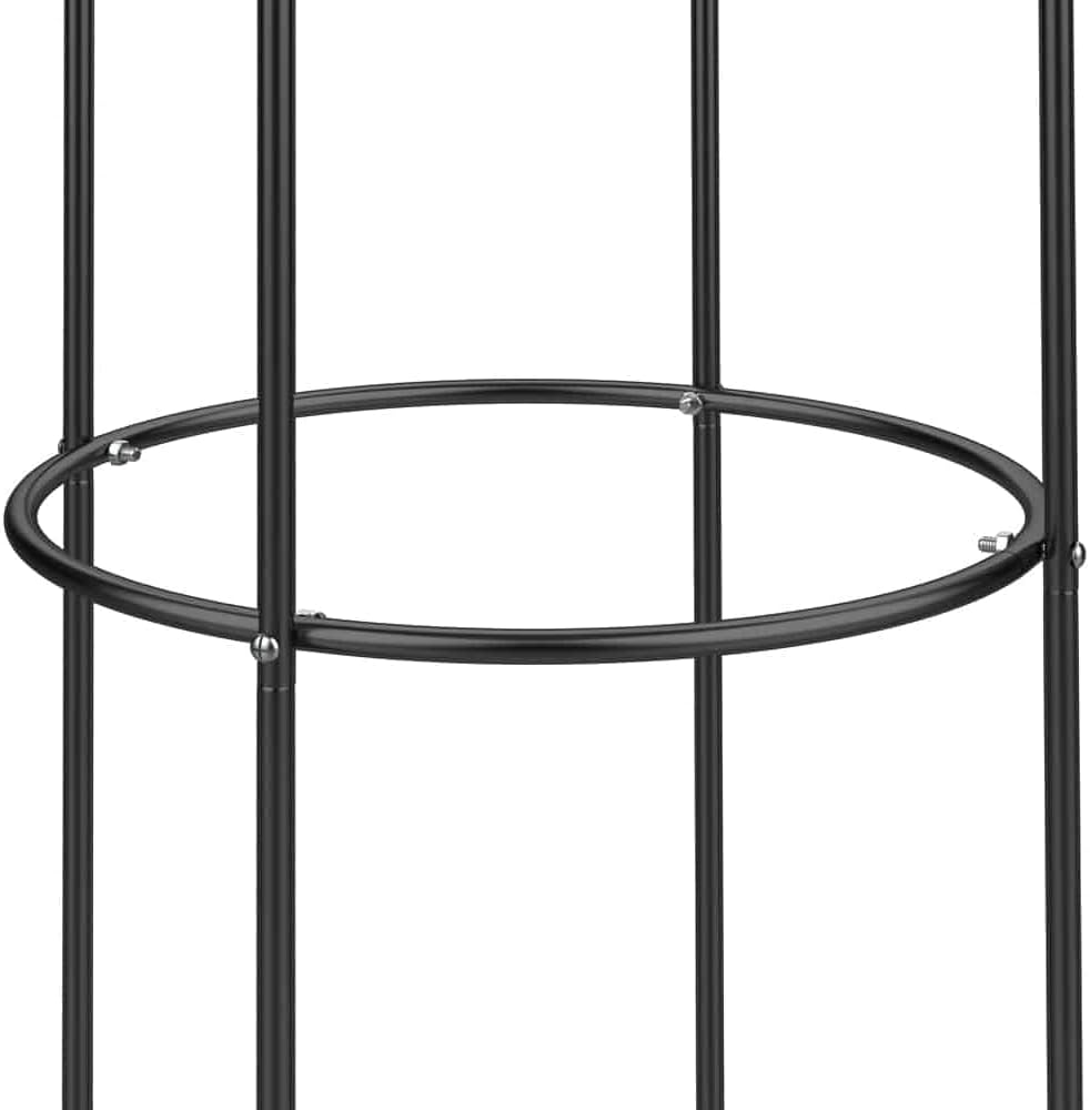 GARDEBRUK® Rosenbogen 240x140x37cm aus Metall Stabil Rostbeständig Pulverbeschichtet Schwarz Rankgit